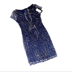Navy/Gunmetal Adrianna Papell - Size 2